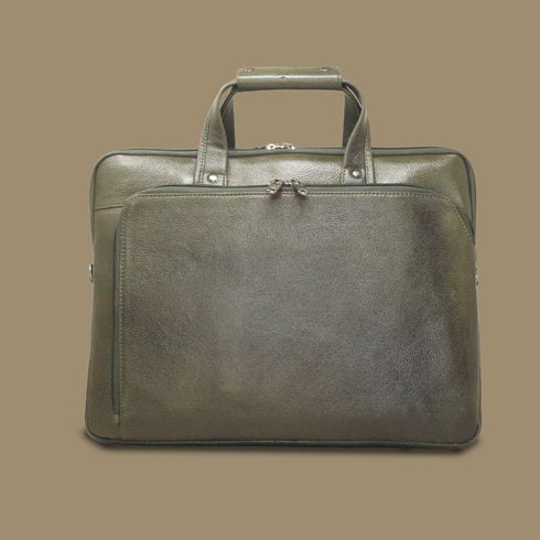 Kaelith Genuine Leather  Laptop Messenger Bag For Men